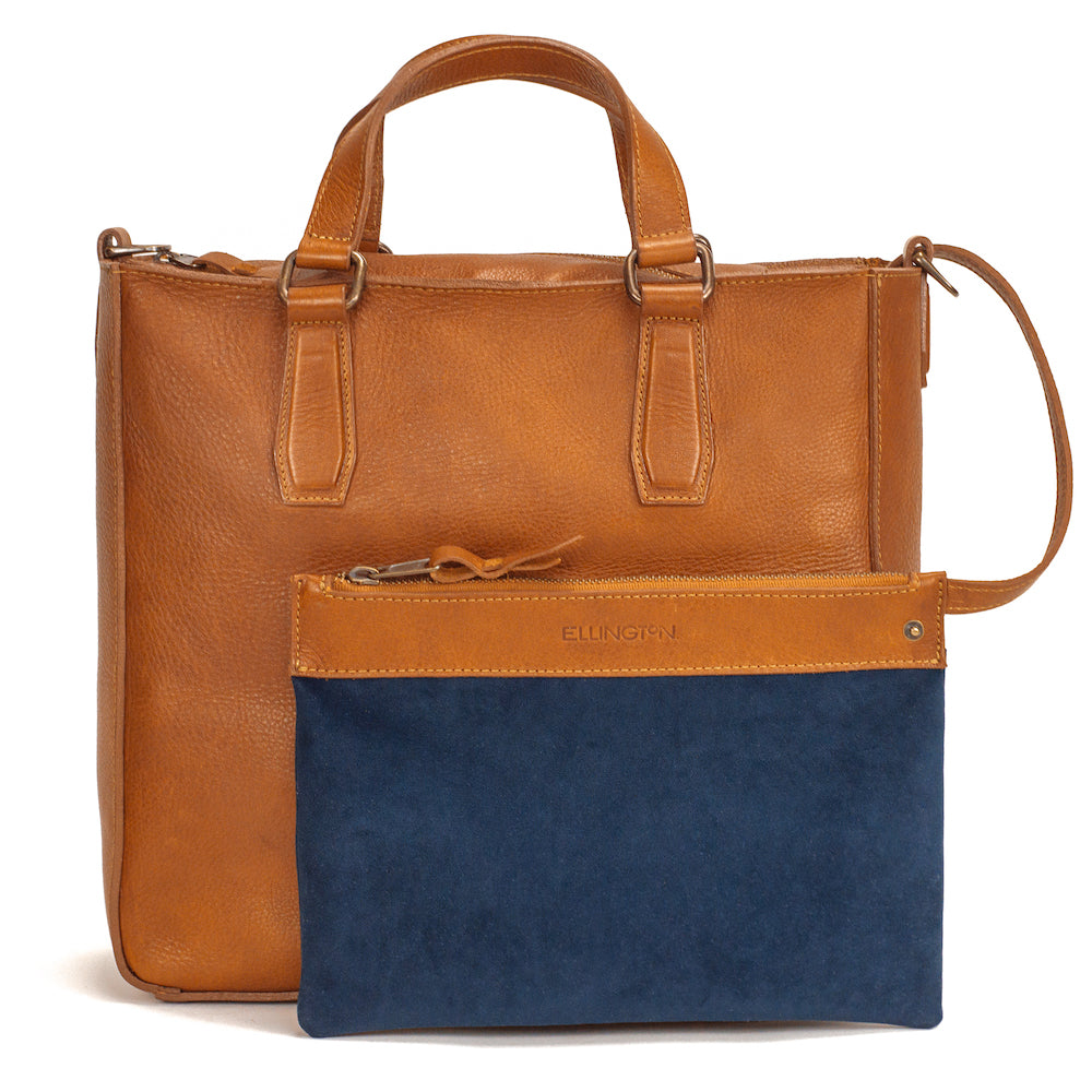Ellington Zippered Pouch-Accessories > Pouch > Leather-Maple-Large-Mission Mercantile Leather Goods