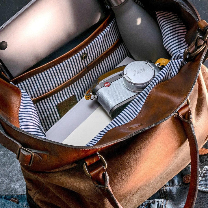 canvas tote travel bag Heritage Waxed Canvas Commuter Tote