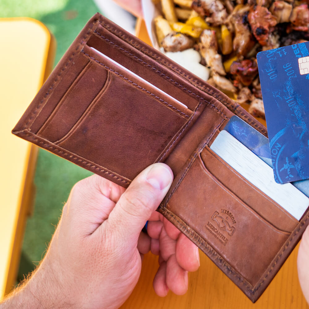 Benjamin Leather Bifold Wallet Accessories > Wallet > Leather Hickory Mission Mercantile Leather Goods