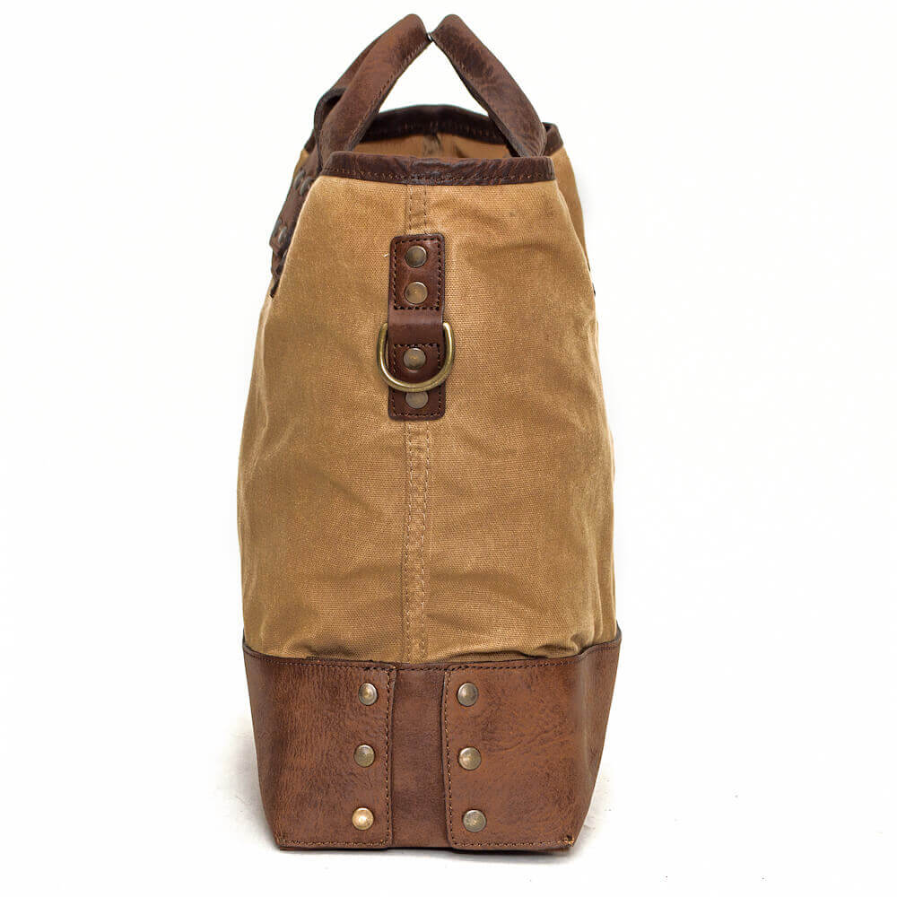 Heritage Waxed Canvas Medium Ice | Mission Mercantile Leather Goods
