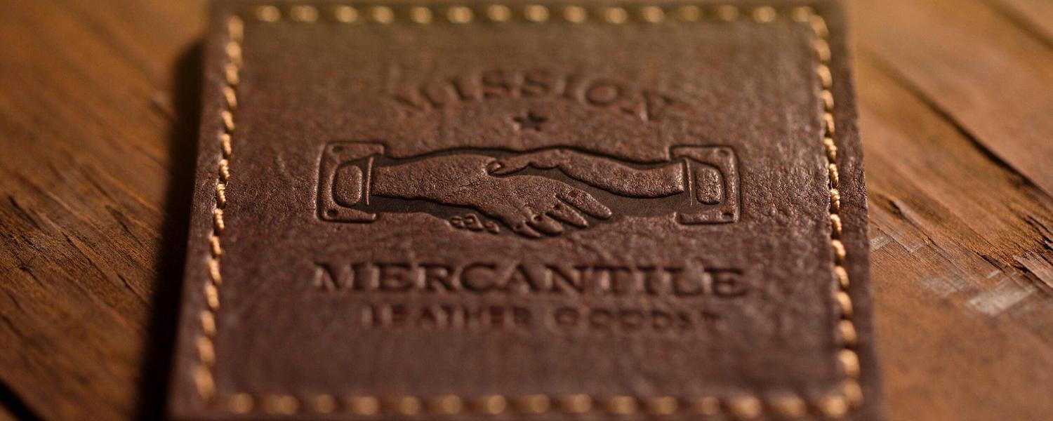Mission Mercantile Handshake Leather Patch