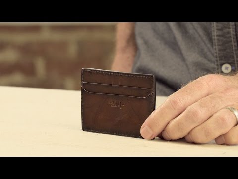 Benjamin Leather Front Pocket Wallet-Accessories > Wallet > Leather-Walnut-Mission Mercantile Leather Goods