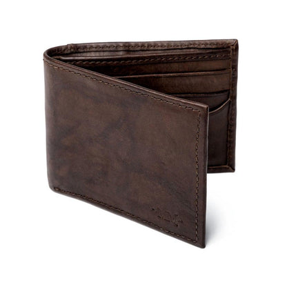 Benjamin Leather Bifold Wallet Accessories > Wallet > Leather Walnut Mission Mercantile Leather Goods