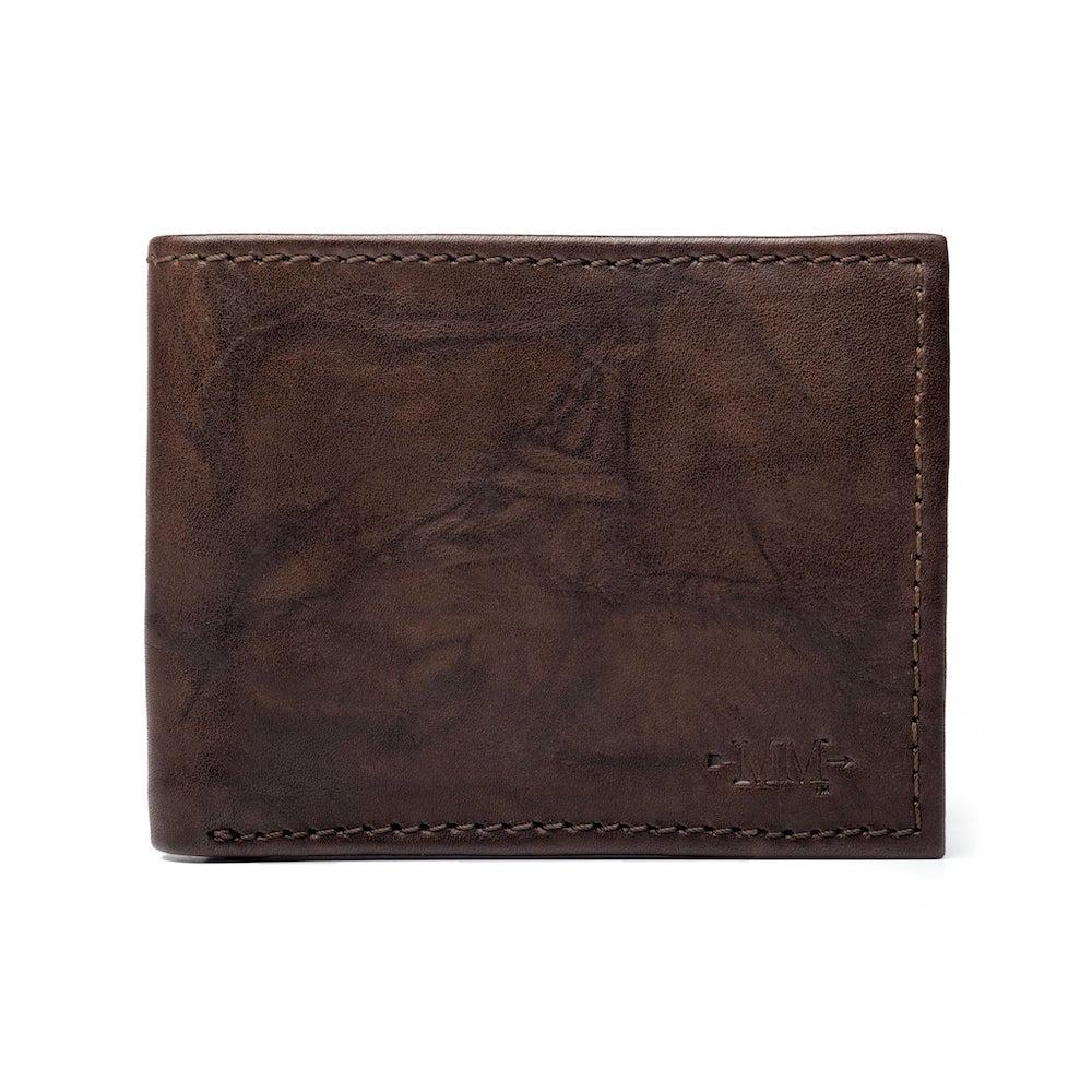 Benjamin Leather Bifold Wallet Accessories > Wallet > Leather Walnut Mission Mercantile Leather Goods