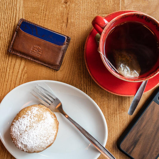 Benjamin Leather Front Pocket Wallet Accessories > Wallet > Leather Walnut Mission Mercantile Leather Goods