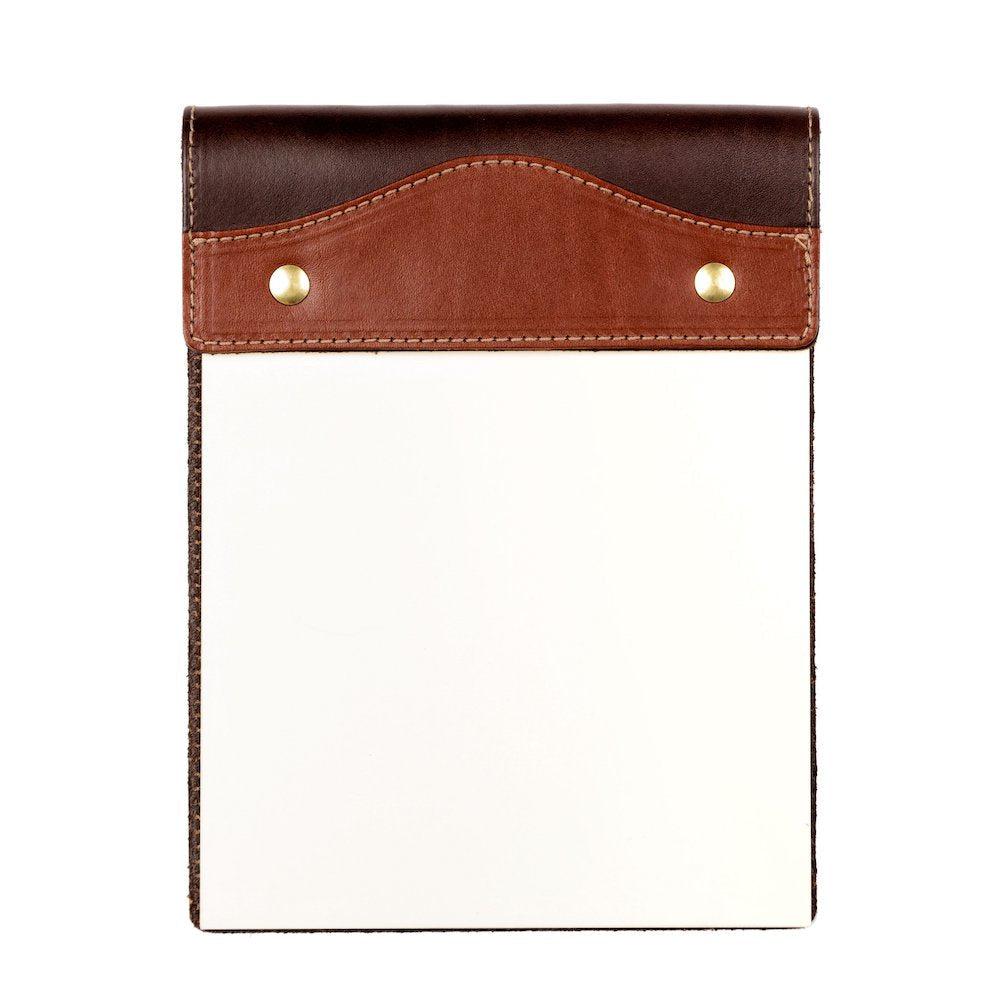 Leather Writing Notepad Campaign Leather Notepad for Office | Mission Mercantile Leather Goods
