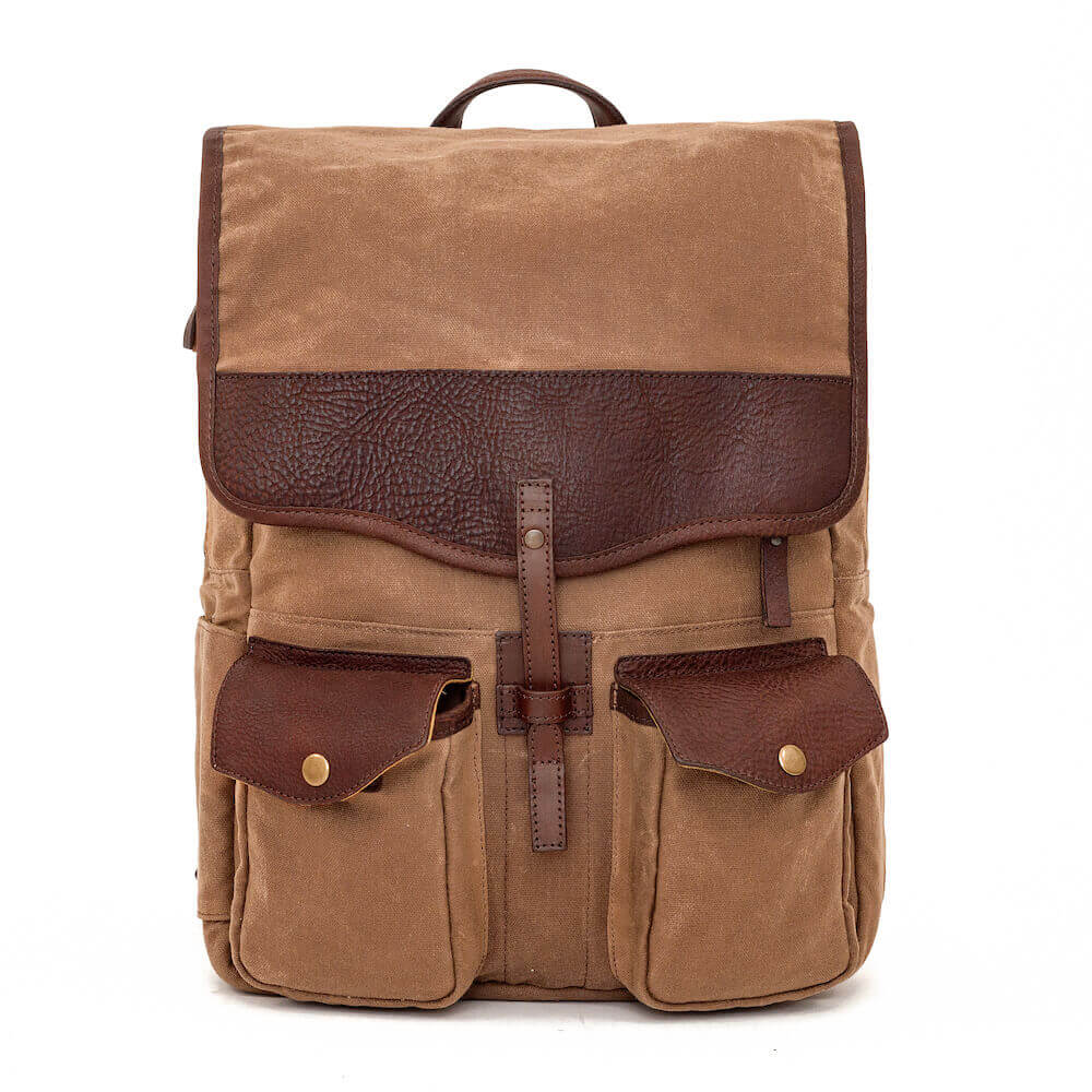 Campaign Waxed Canvas Backpack Smoke-Brown Campaign Waxed Canvas Backpack Smoke-Brown