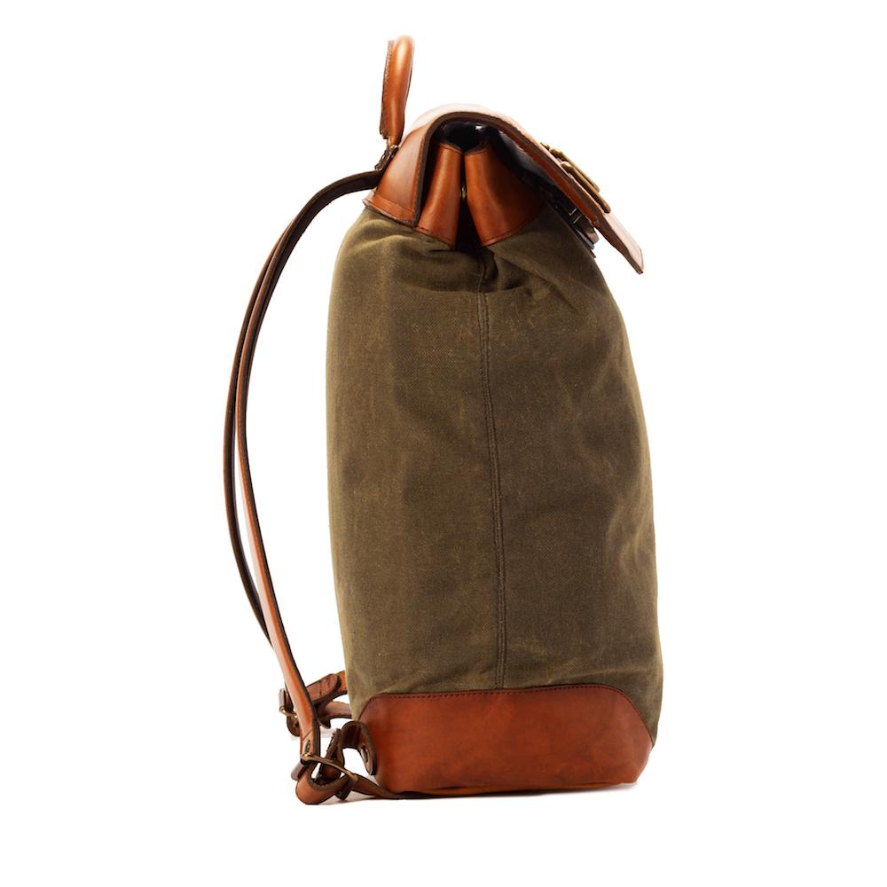 all american backpack leather canvas Heritage Waxed Canvas Steamer Backpack No. 2