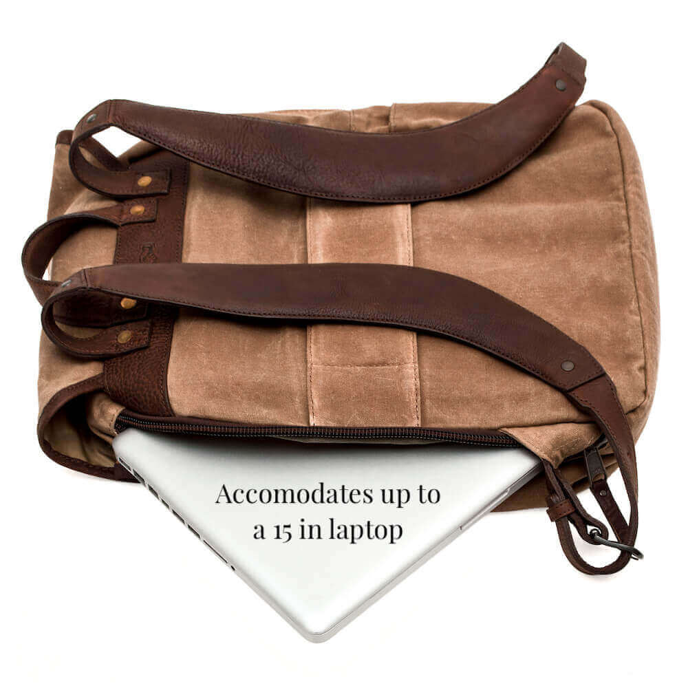 Campaign Waxed Canvas Backpack Smoke-Brown Campaign Waxed Canvas Backpack Smoke-Brown